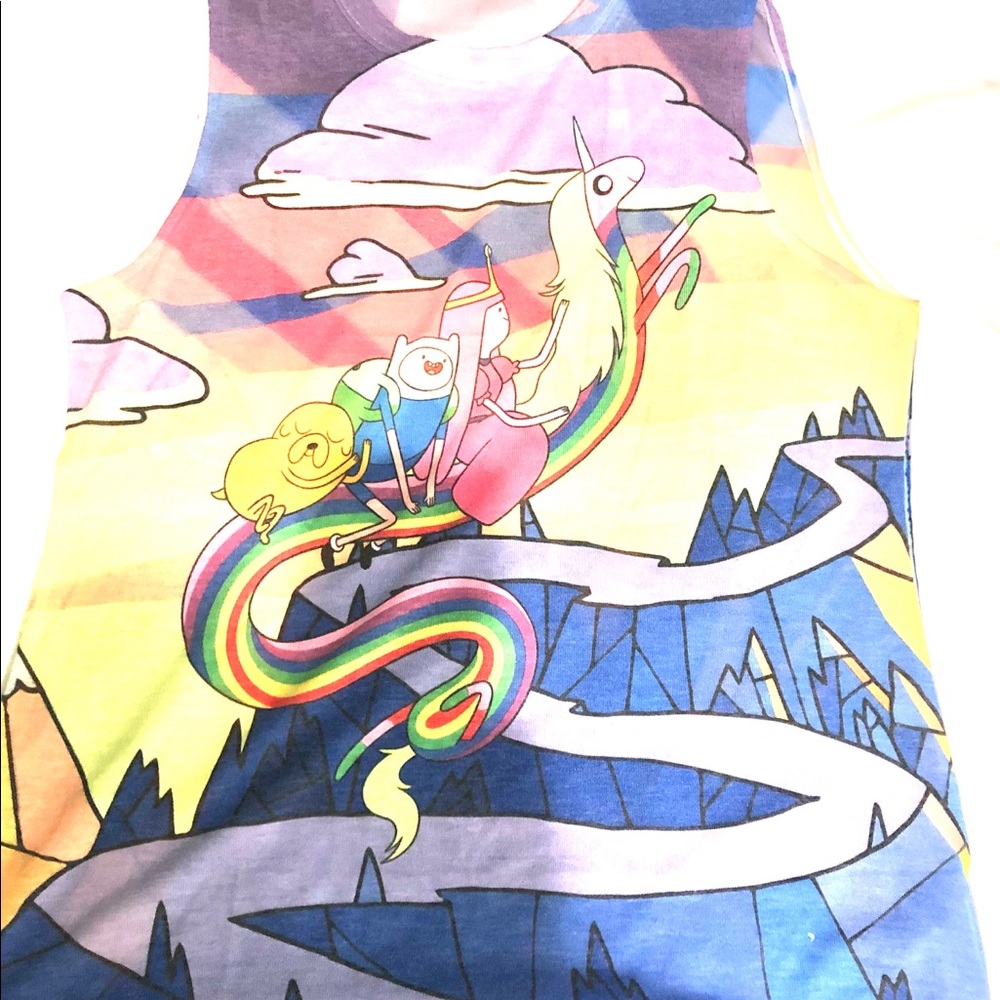 Adventure Time Tank with Sheer Back
